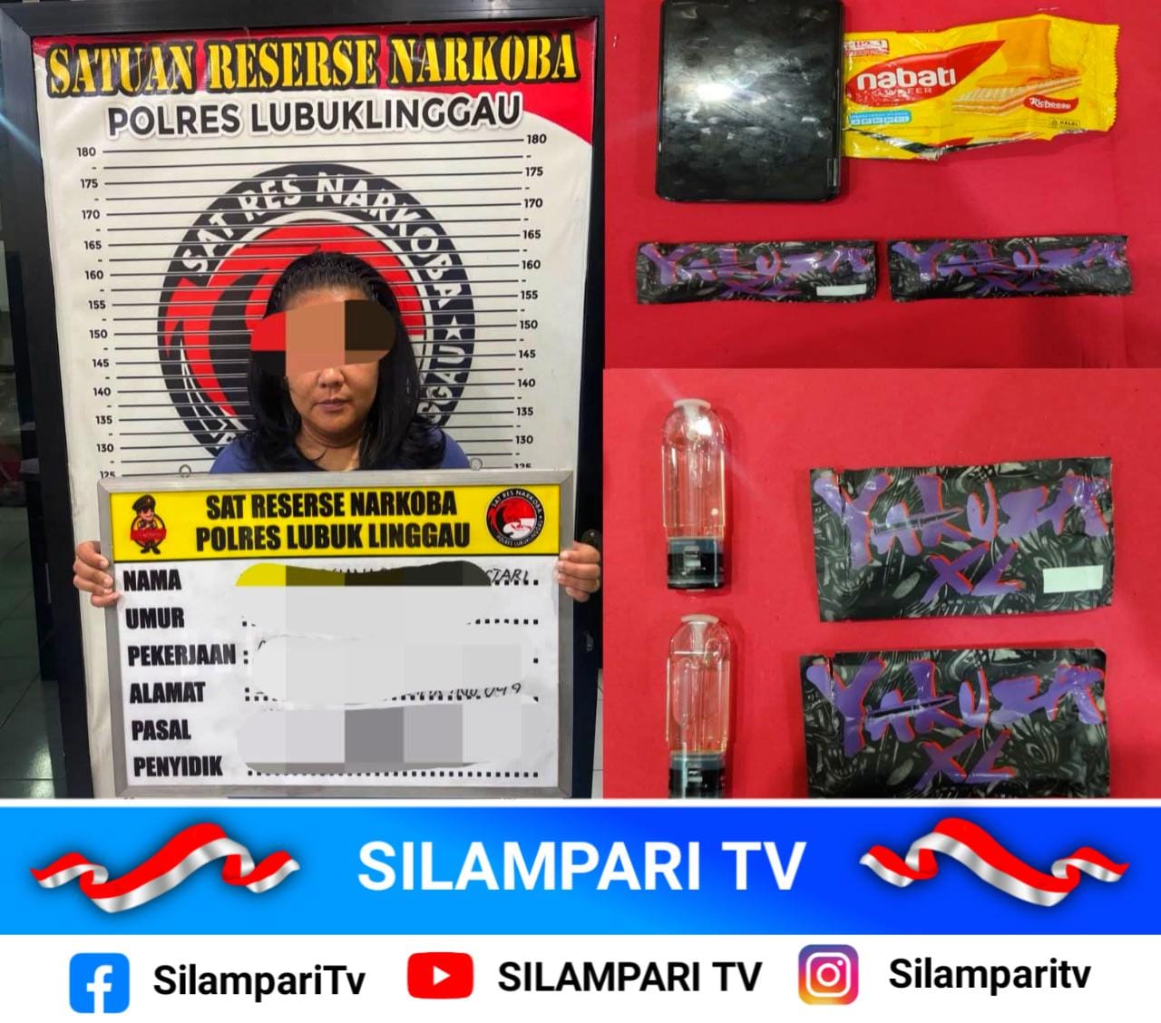 Terbongkar! Wanita di Lubuk Linggau Diduga Kuasai Etomidate yang Disembunyikan Dalam Vape
